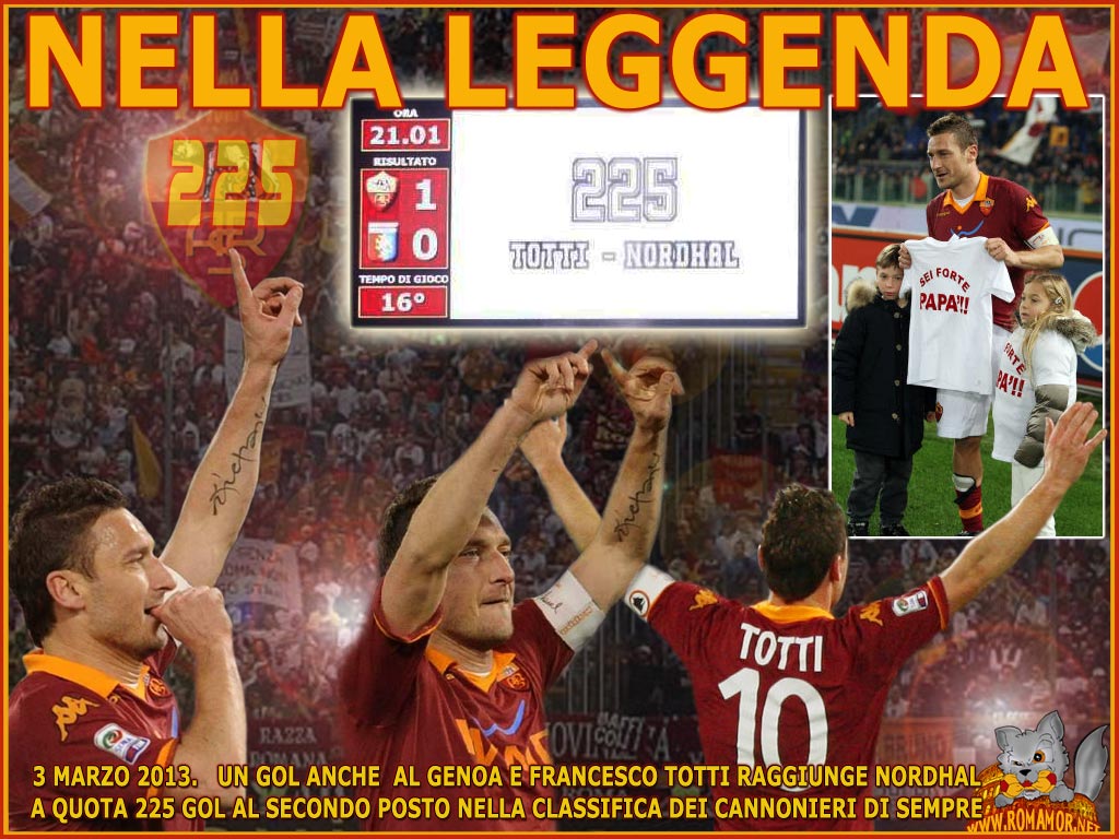 3 marzo 2013  -  Roma-Genoa 3-1  -  gol numero 225