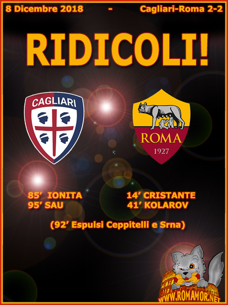 8 Dicembre 2018 - Cagliari-Roma 2-2