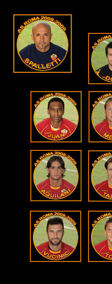 AS ROMA - La rosa 2008-2009