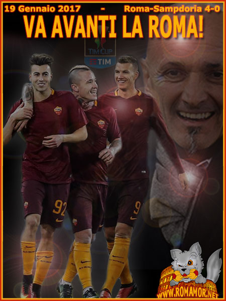 19 Gennaio 2017 - TIM CUP- Roma-Sampdoria 4-0